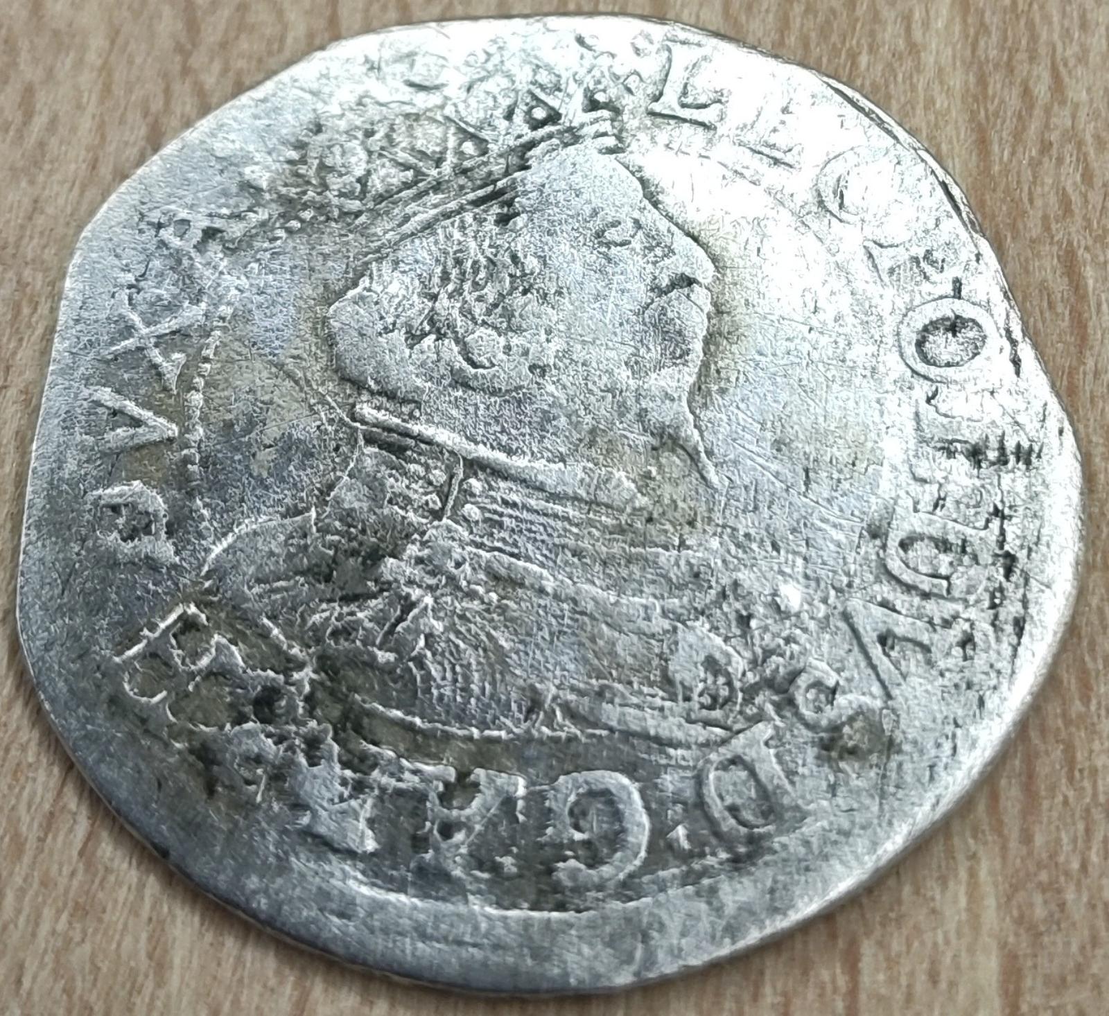 Stříbrná mince 3 krejcar 1625 - 1632, bez letopočtu, Vzácný kus