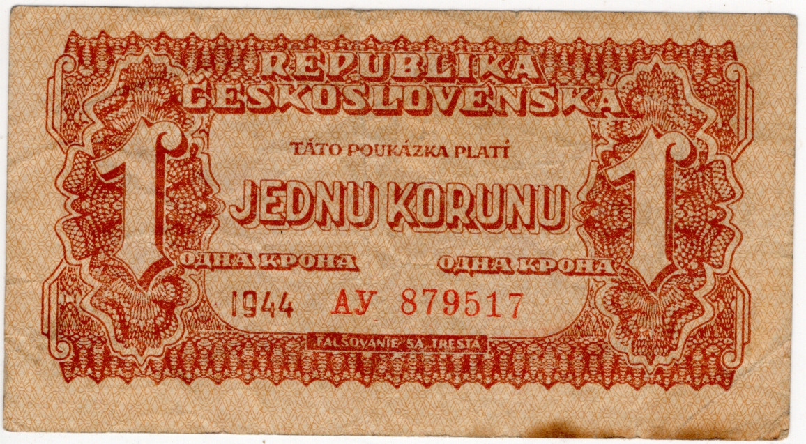 1 koruna 1944 AY 879517