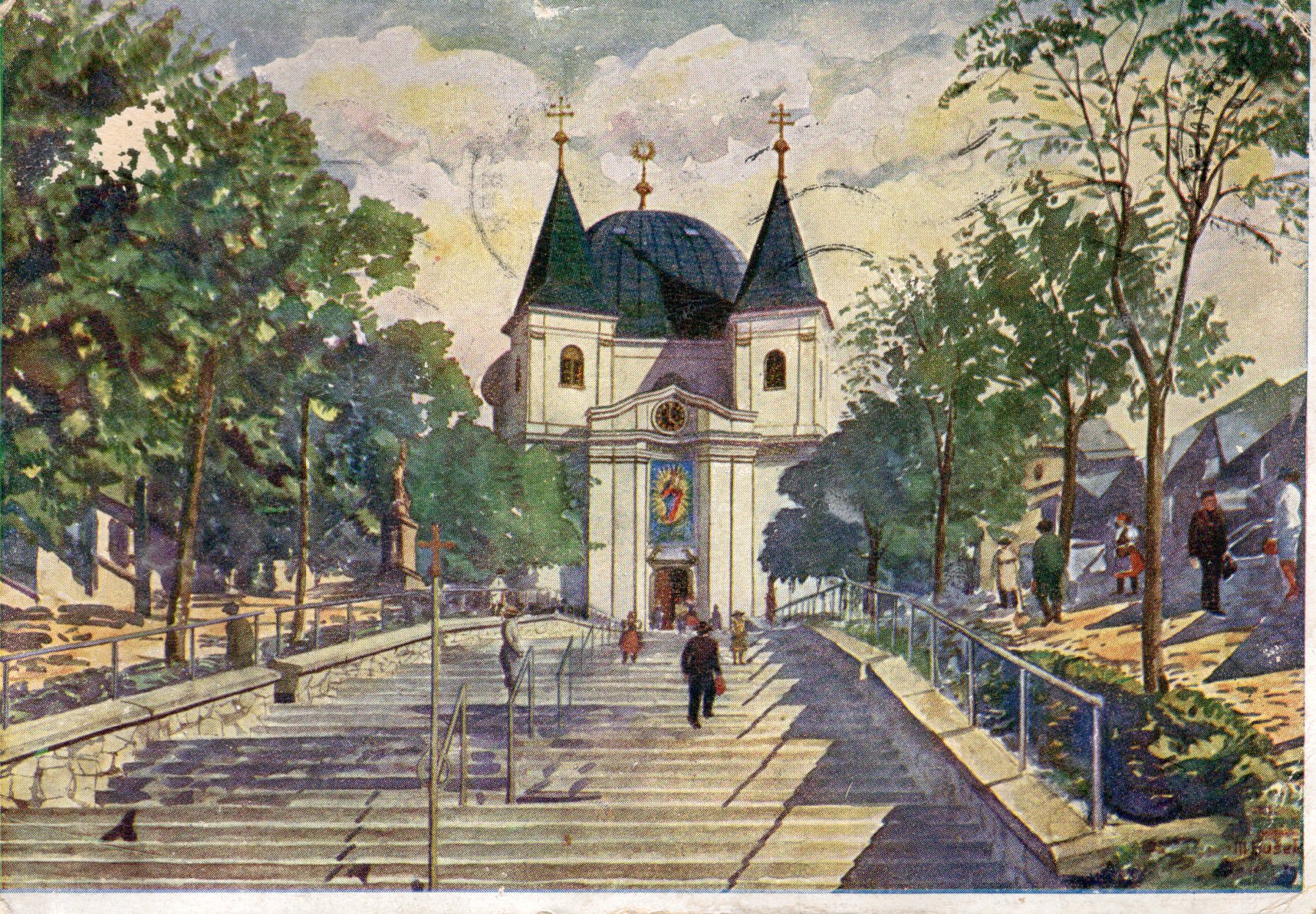 Stará Pohlednice - Hostýn 1947