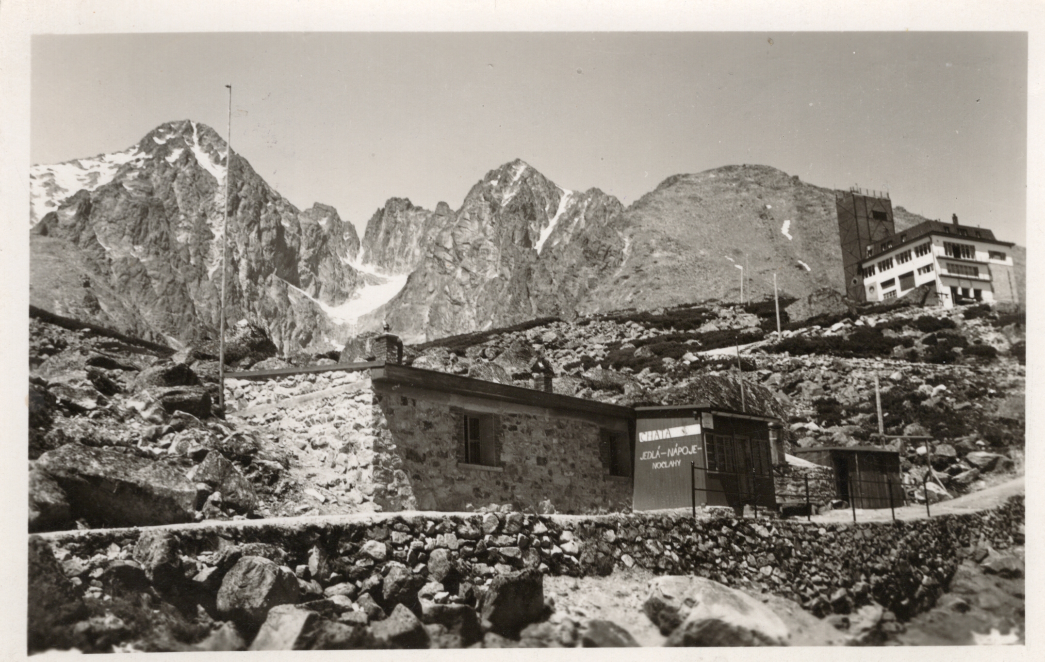 Stará Pohlednice Vysoké Tatry. Chata KSTL. pri Skalnatom plese