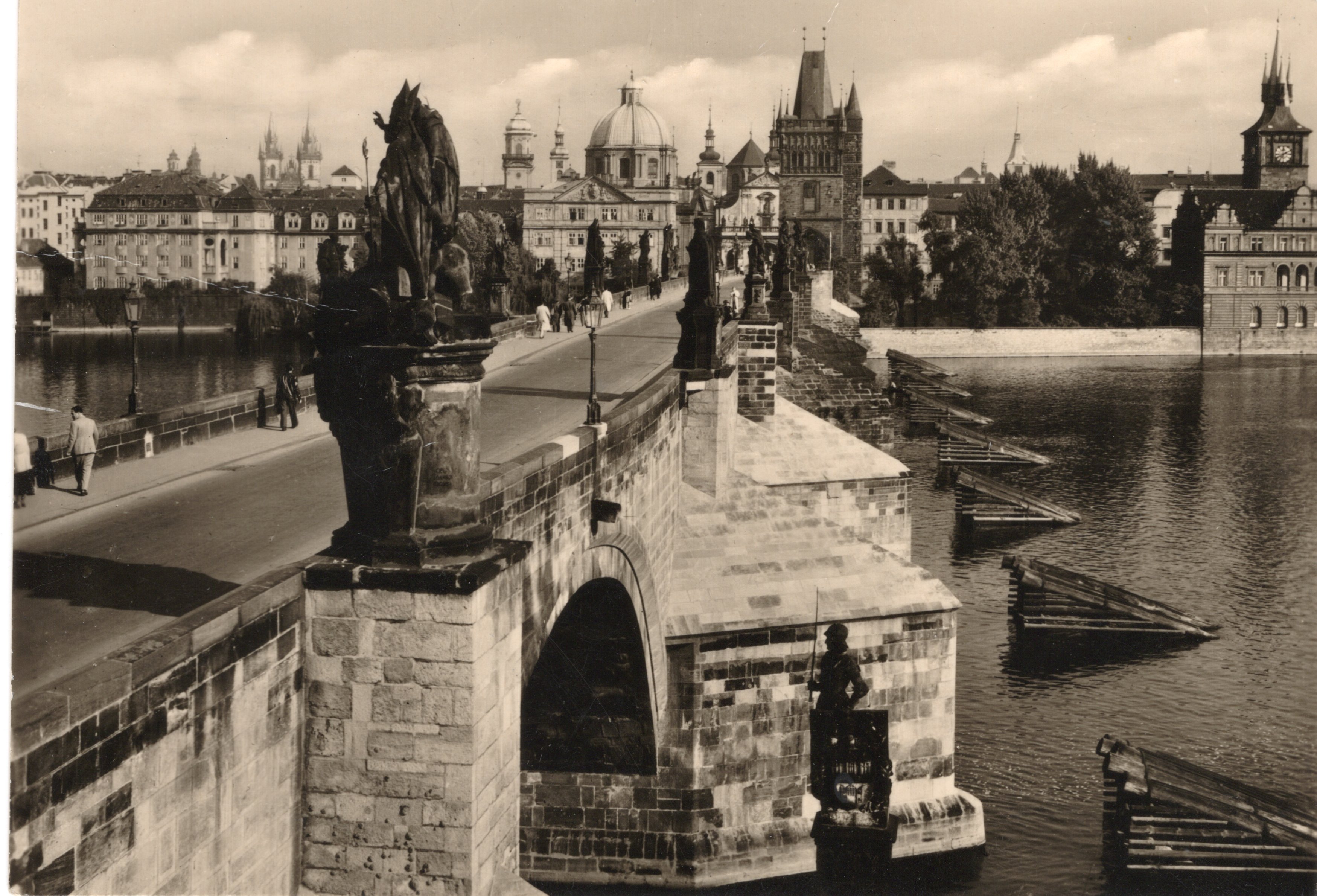 Stará Pohlednice Praha - Karlův most