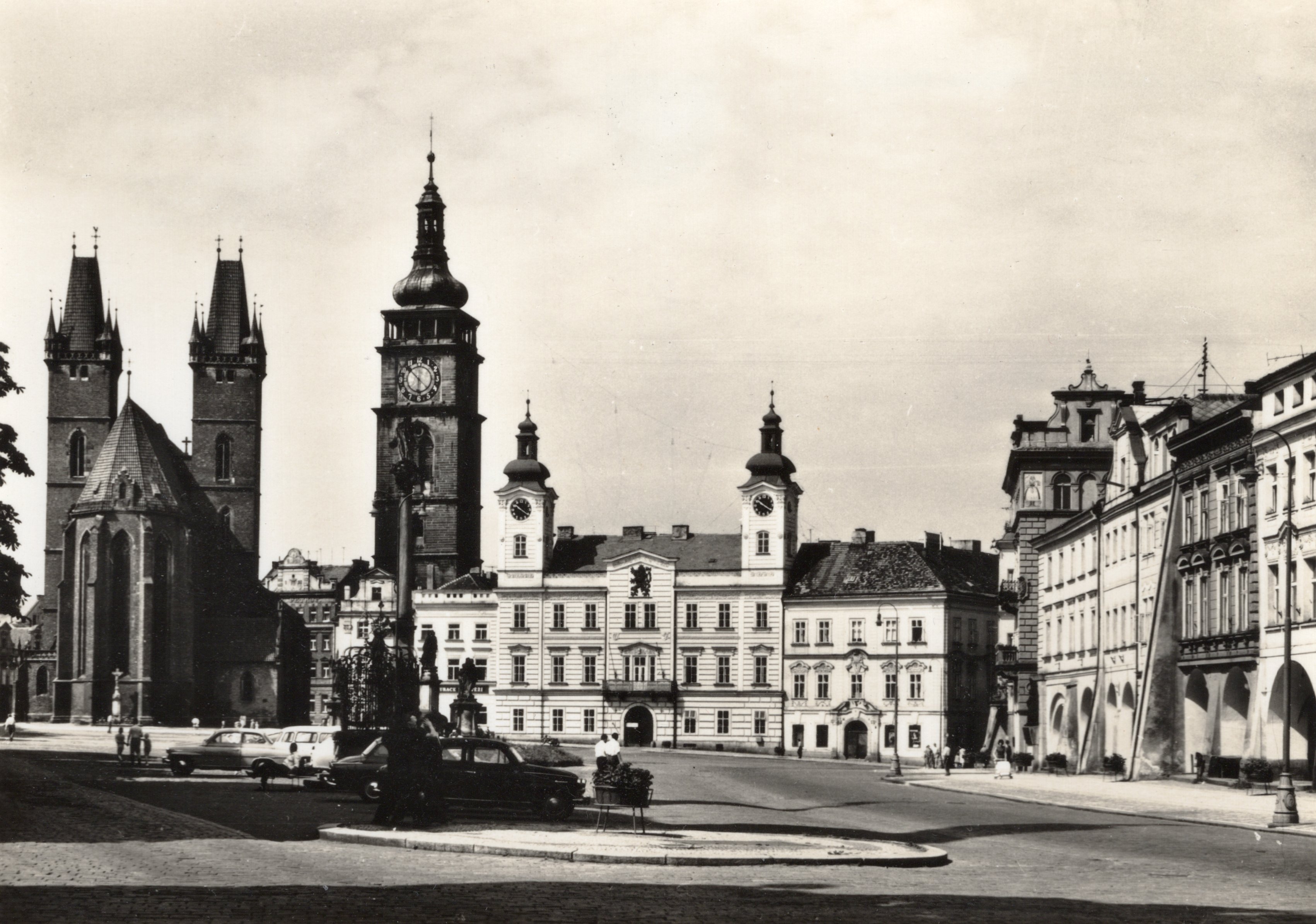 Stará Pohlednice Hradec Králové - Žižkovo náměstí