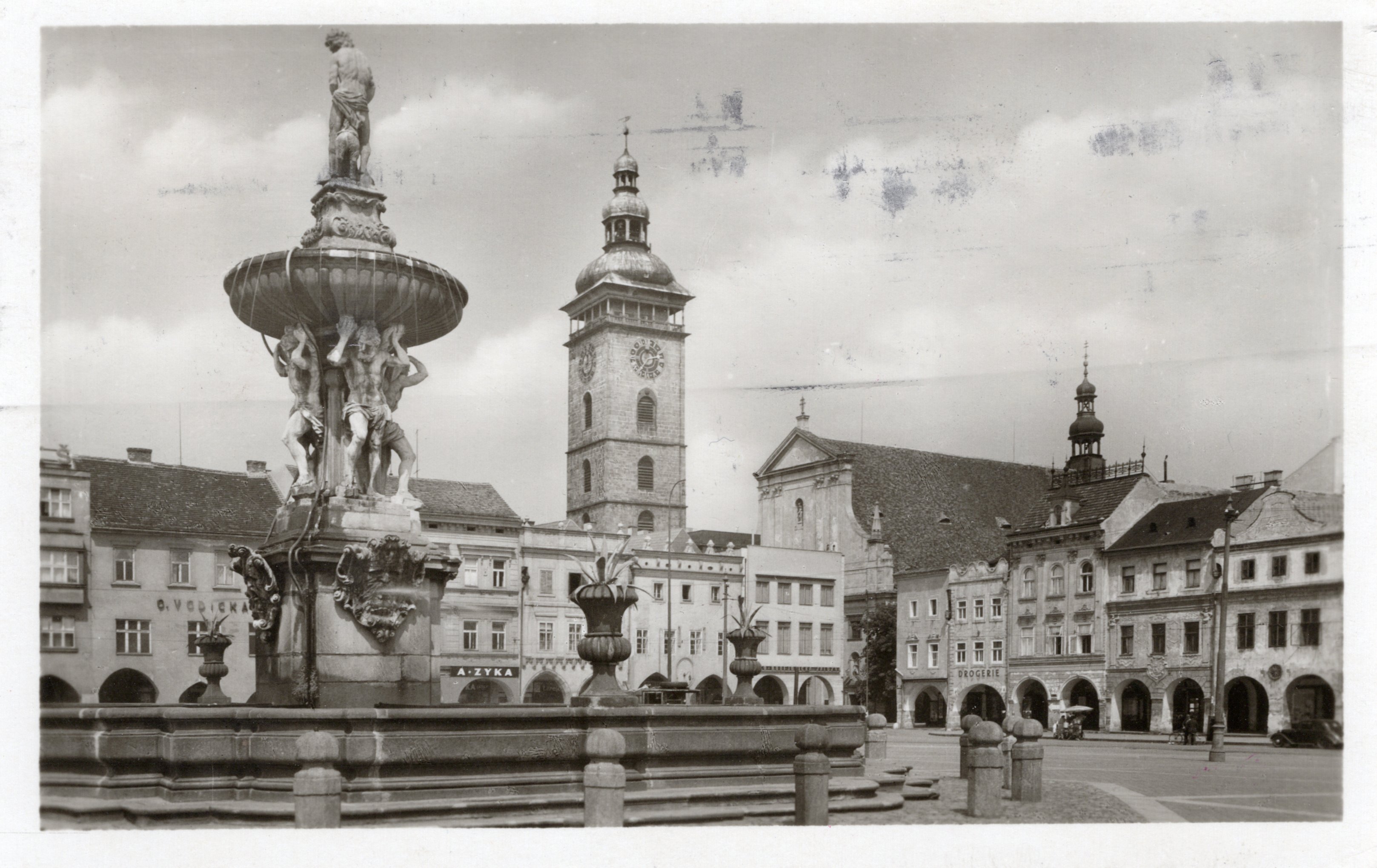 Stará Pohlednice České Budějovice 1950