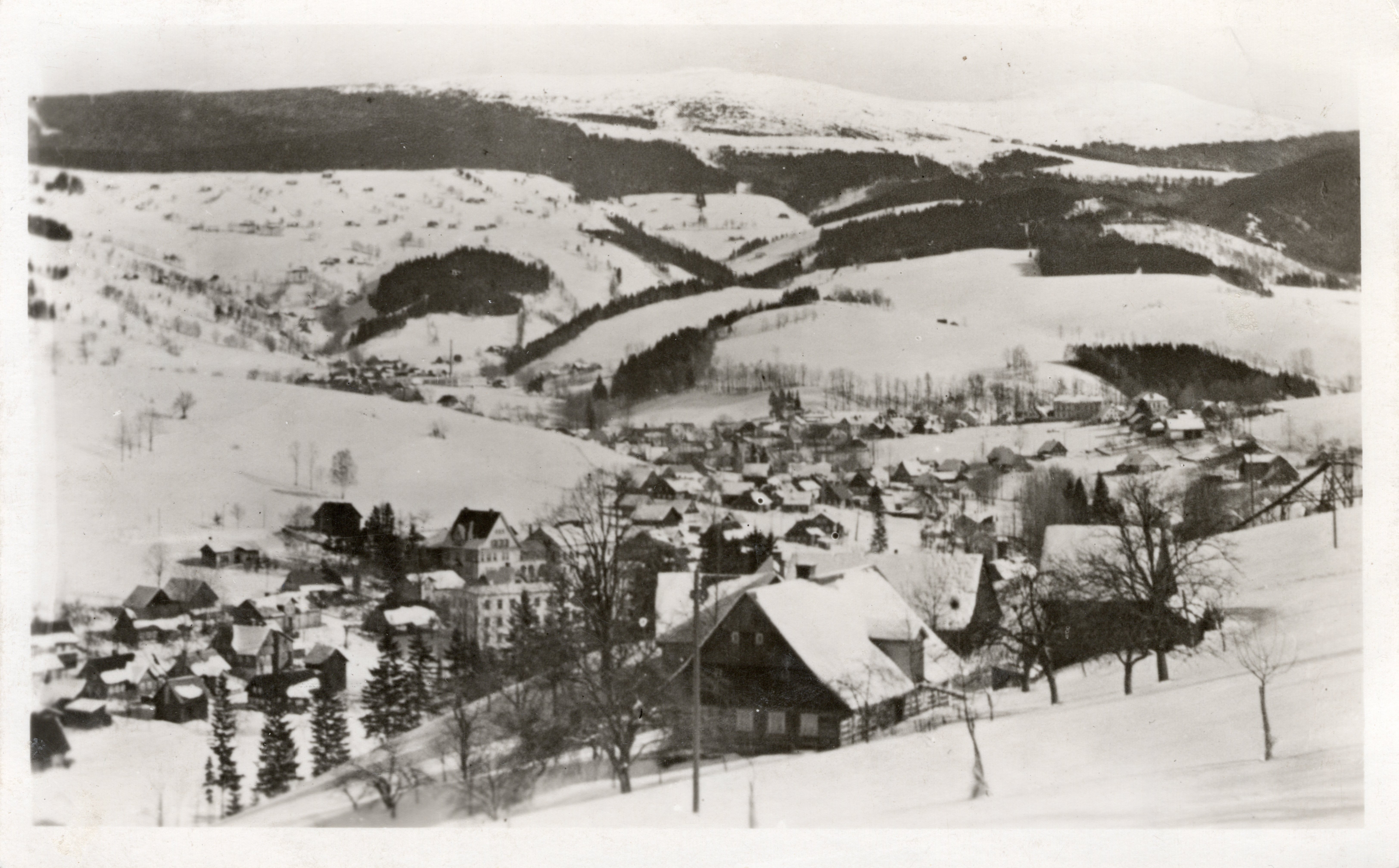 Stará Pohlednice Horní Rokytnice Krkonoše. Kokrháč (kotel) Lysá hora 1949
