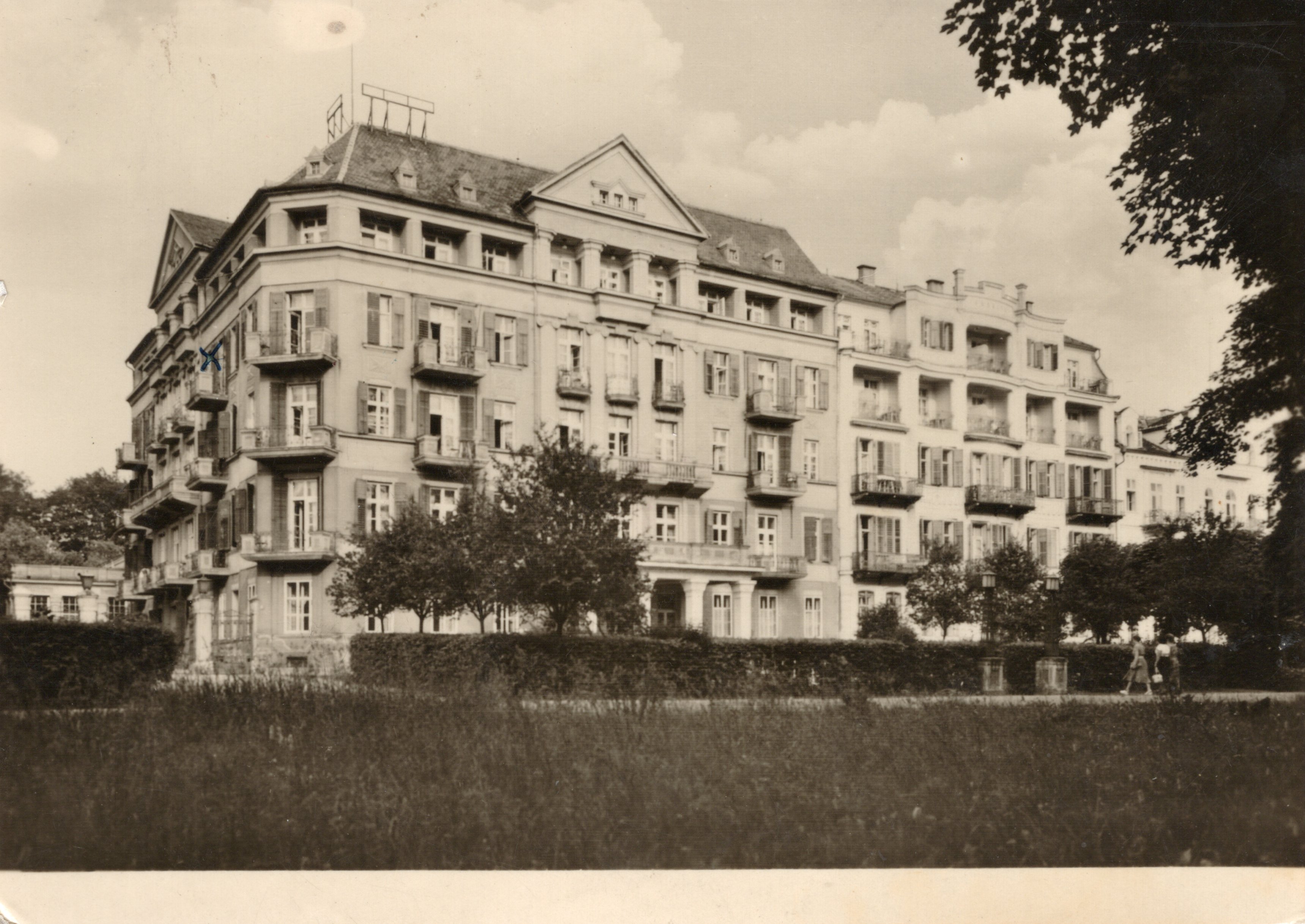 Stará Pohlednice Františkovy Lázně Gynekologický ústav Dr. K. Pawlika 1957