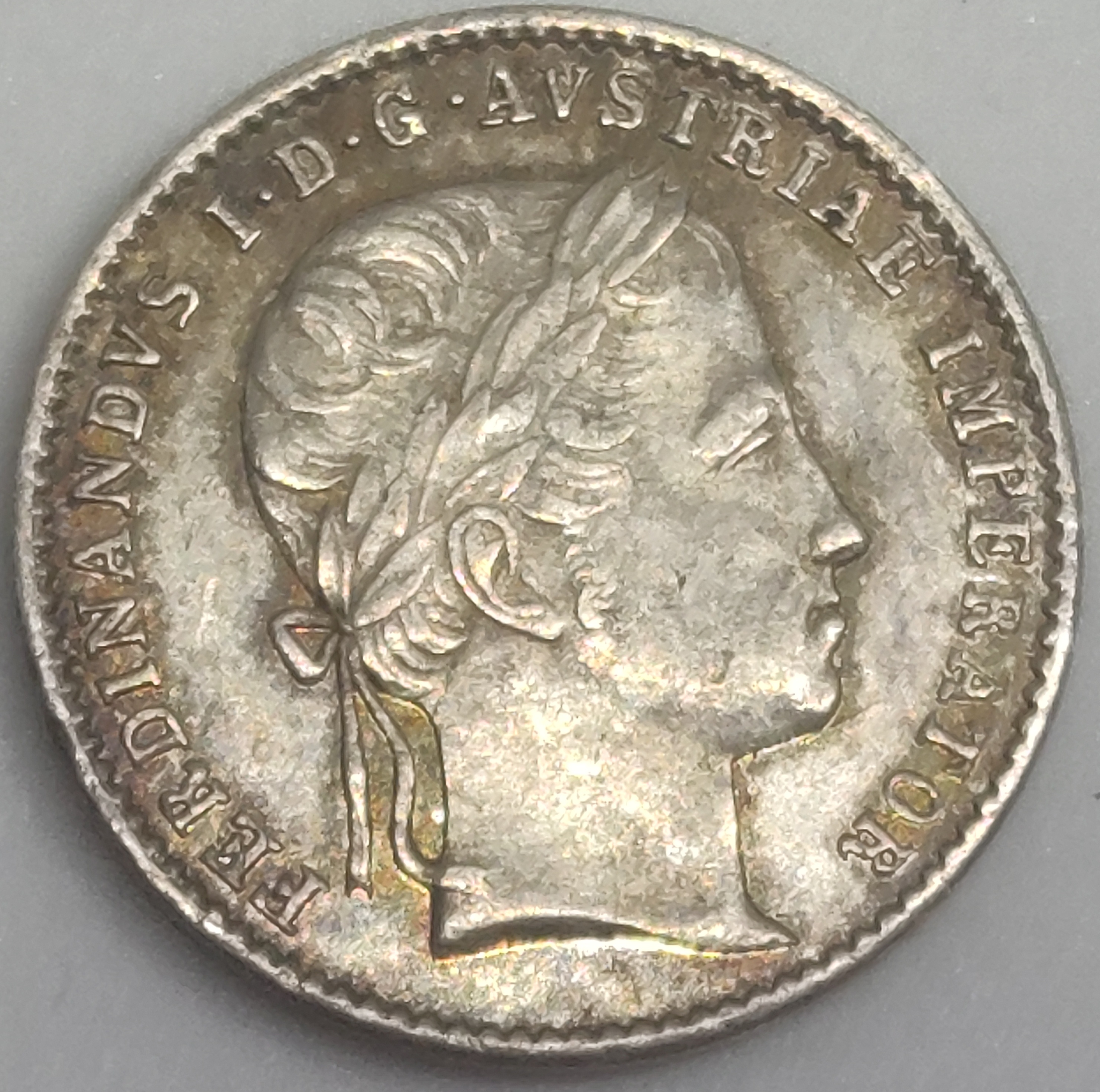 Stříbrná Mince Korunovační žeton Ferdinanda dobrotiveho 1836 Videň 0/0 RL