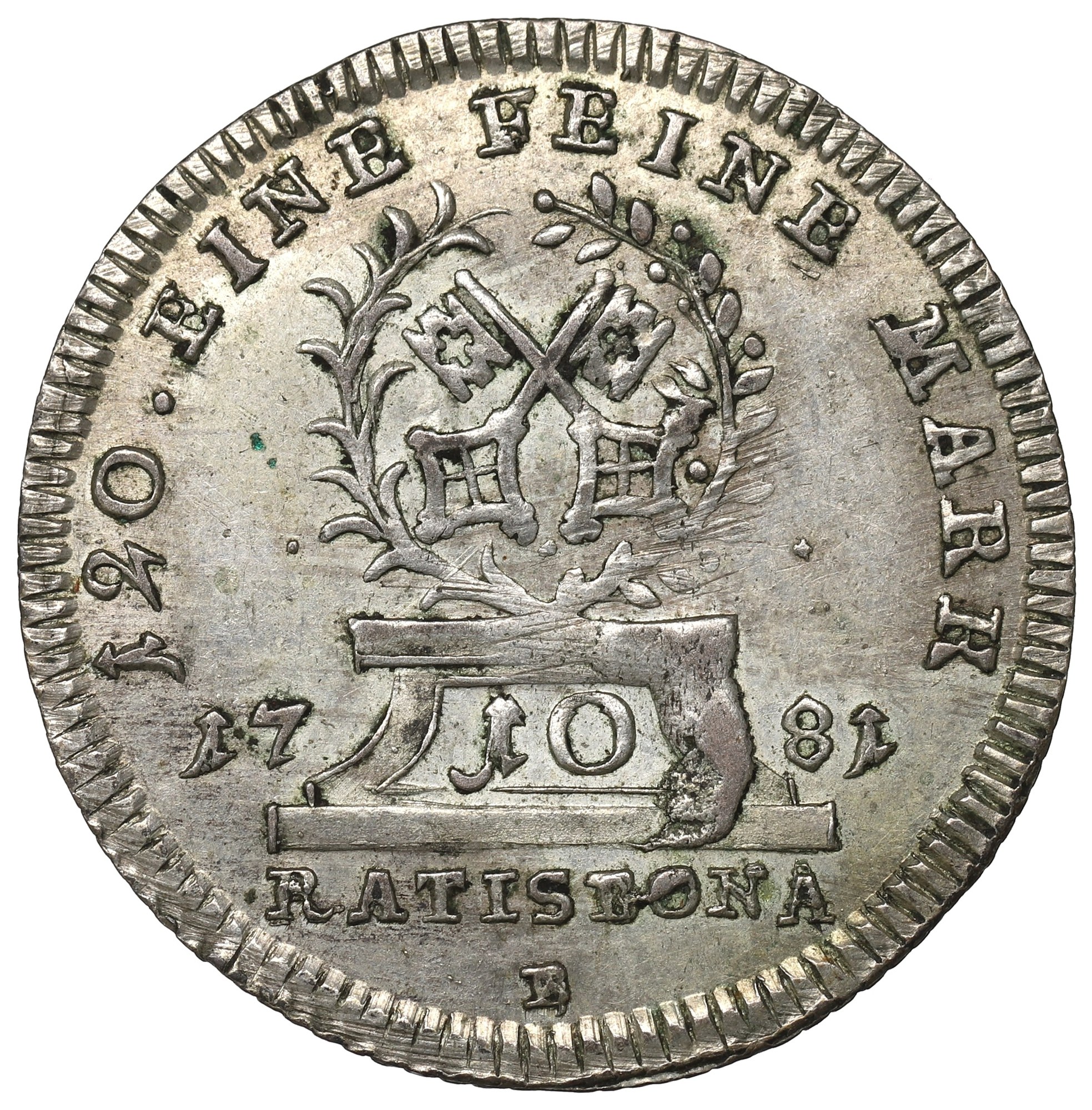 Krásný Stříbrný Německý 10 krejcar 1781