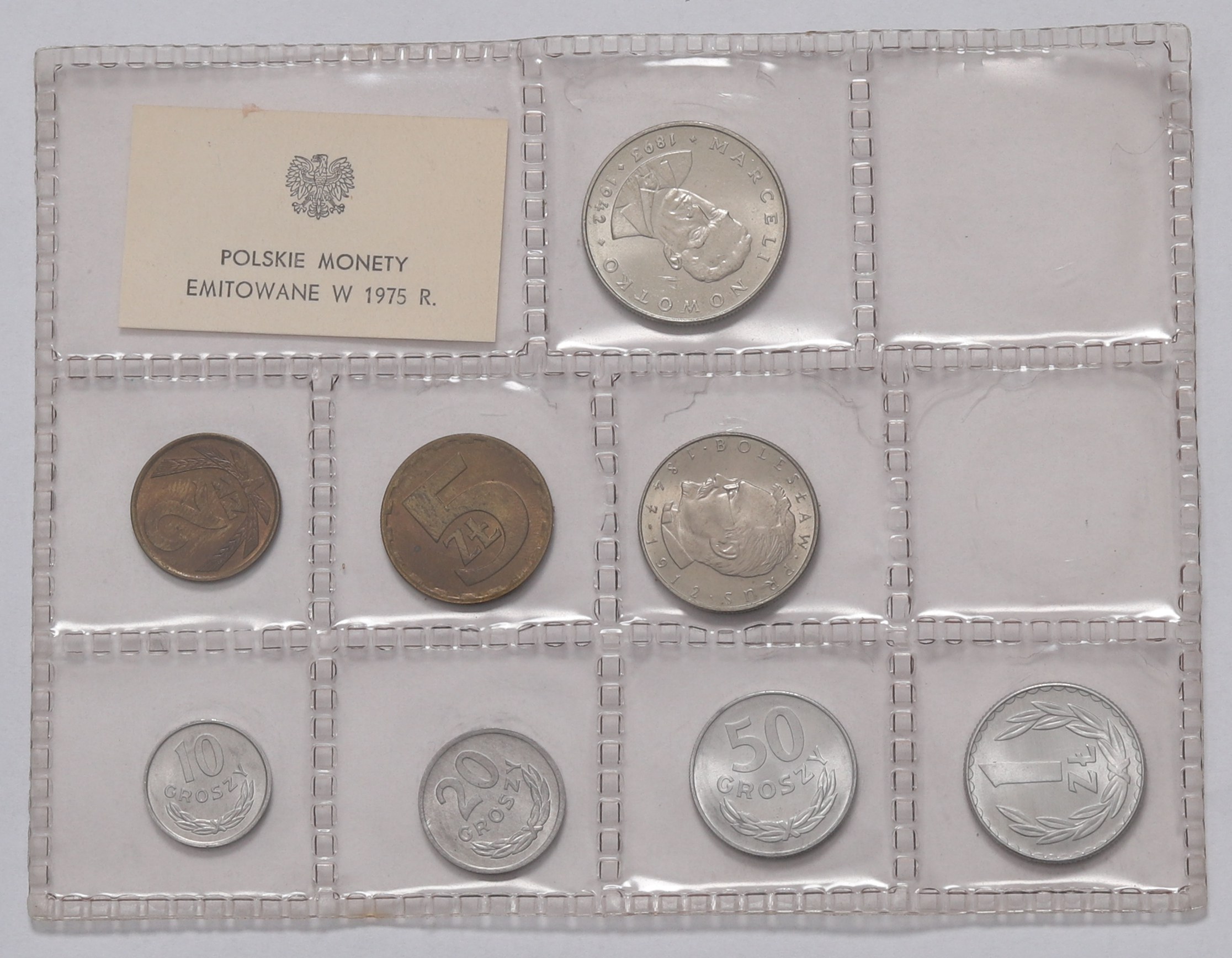 Sada mincí 8ks, 1975-1976 Konvolut