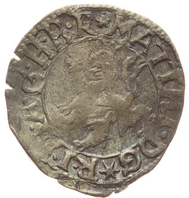 Pěkný Stříbrný Malý groš - Matiáš II. Rok 1617 !