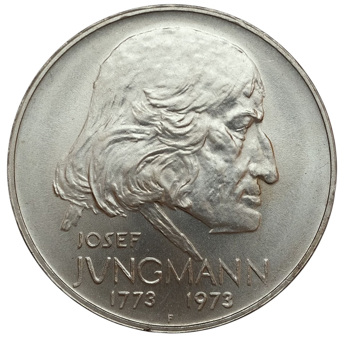Stříbrná mince 50 korun Josef Jungmann Rok 1973, 13 gramů, Velice krásný kus !