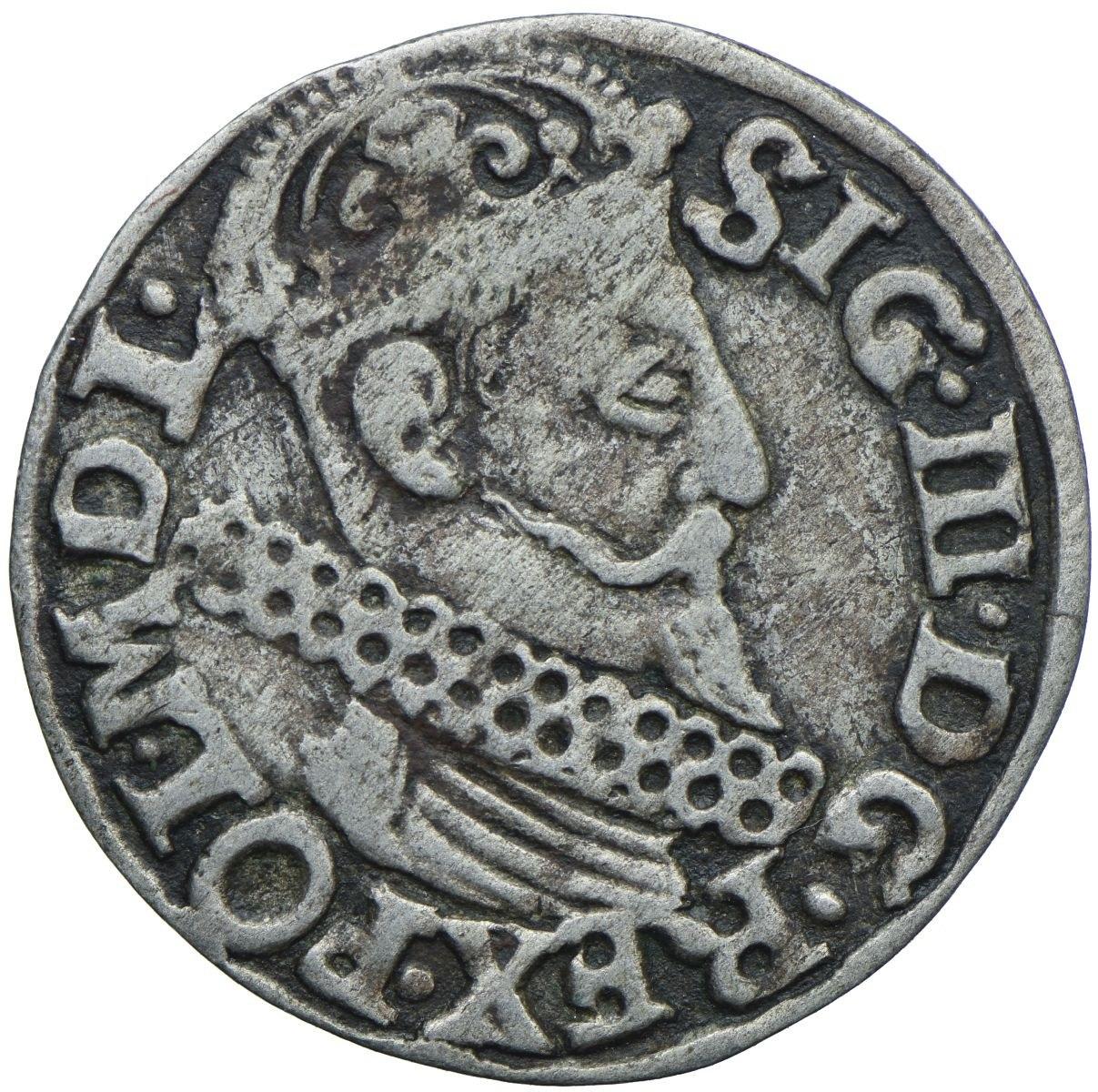 Pěkný Stříbrný Polský 3 Groš, Rok 1622, Zikmund III. Vasa 1,62 gramů, Kod 4077