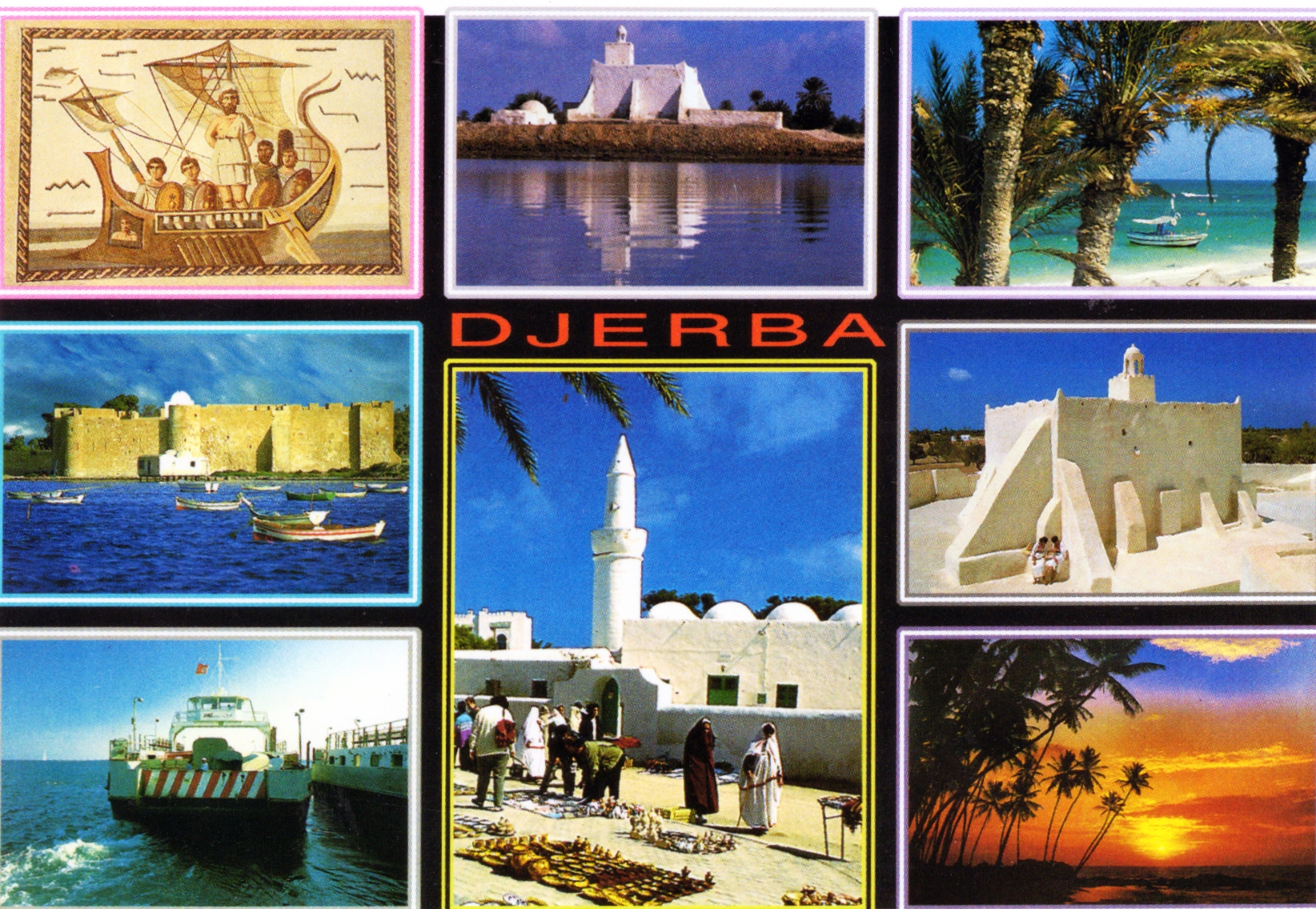 Stará Pohlednice Djerba Tunisie
