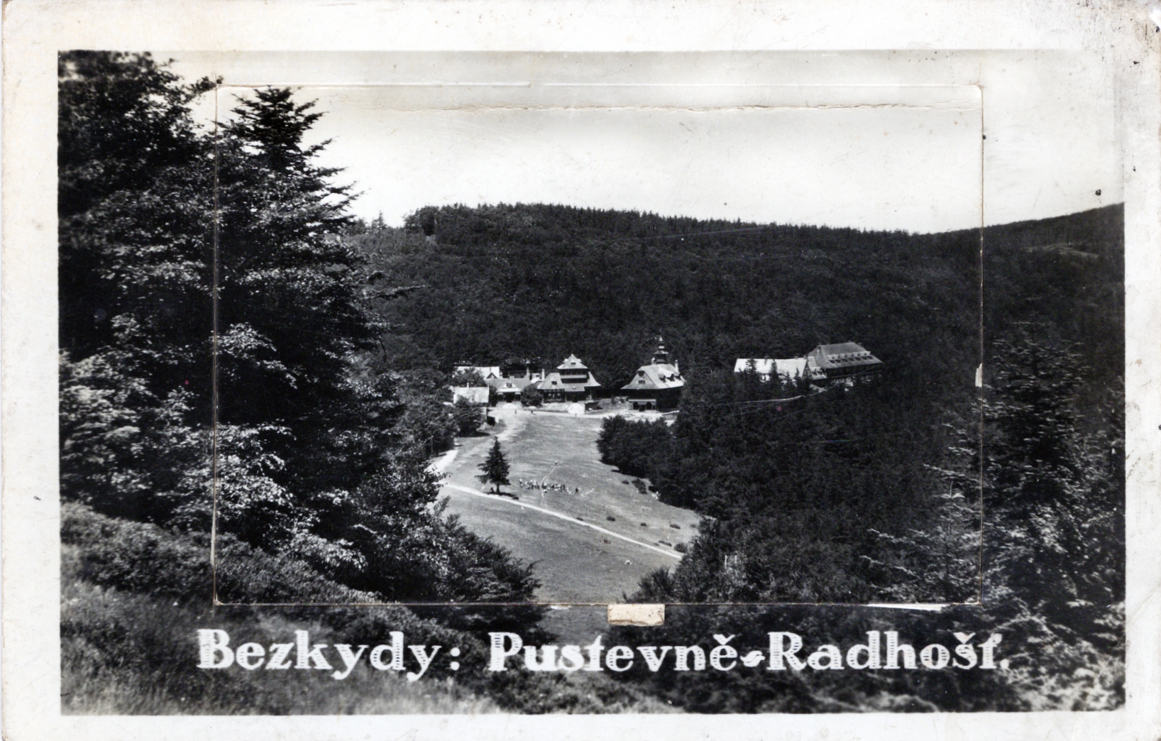 Stará Pohlednice Bezkydy Pustevně Radhošť - rozkládací, rok 1936