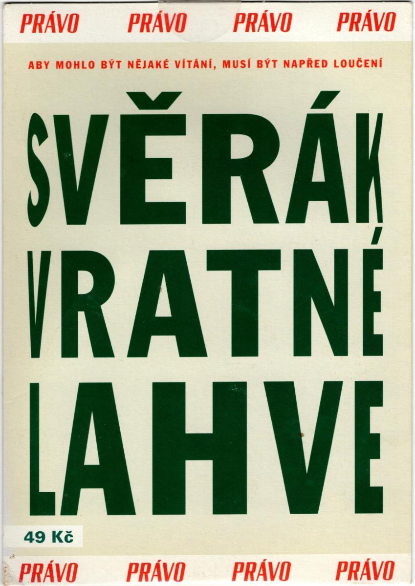 DVD Svěrák Vrátné Lahve