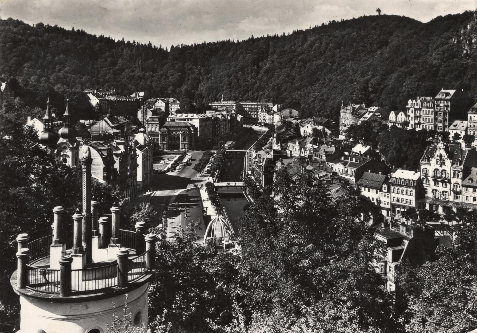 Stará Pohlednice A18, Karlovy Vary Lázeňská čtvrt 1960