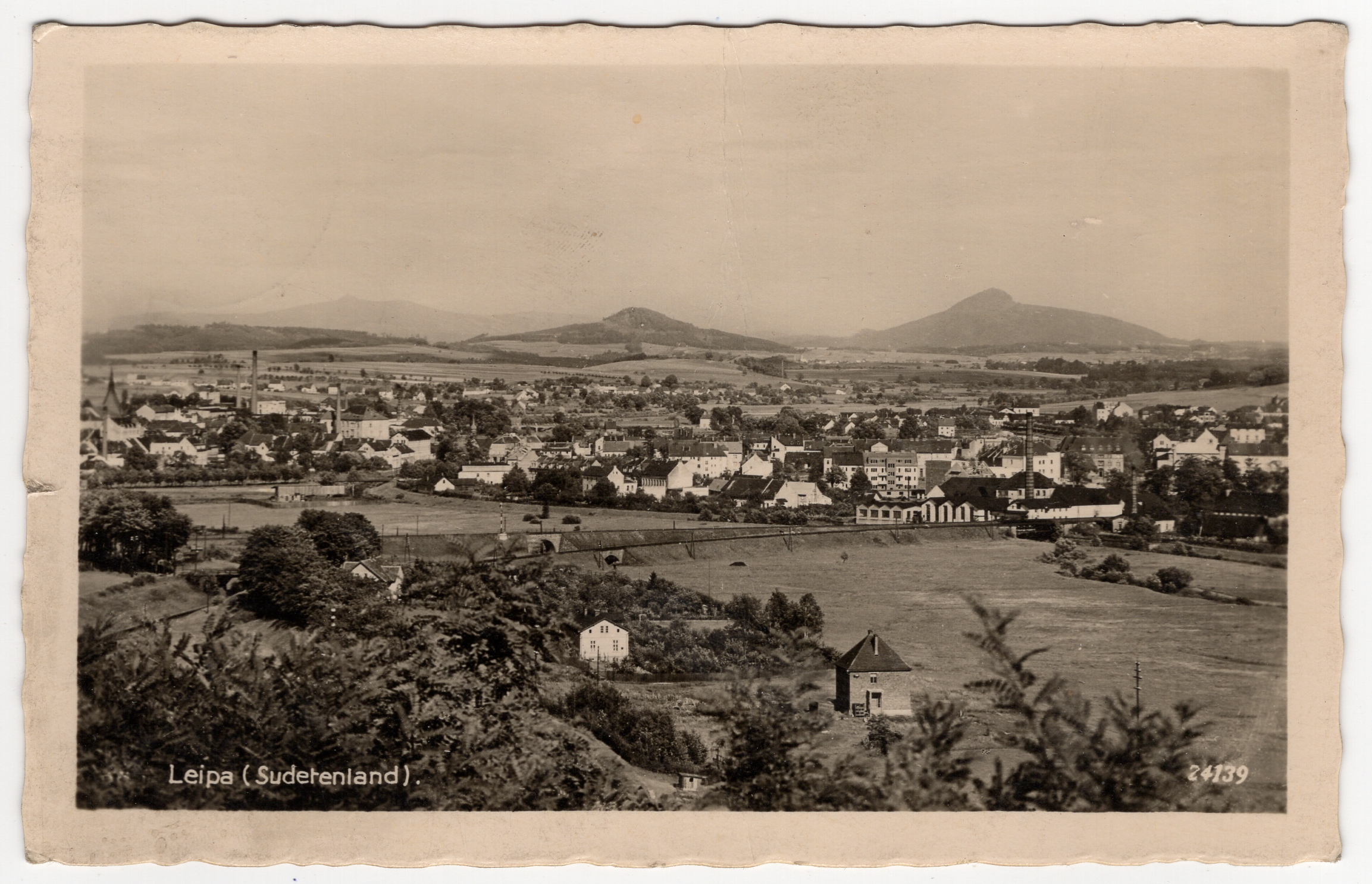 Stará Pohlednice HAIDA 1.6.1939 - Protektorát Nový bor