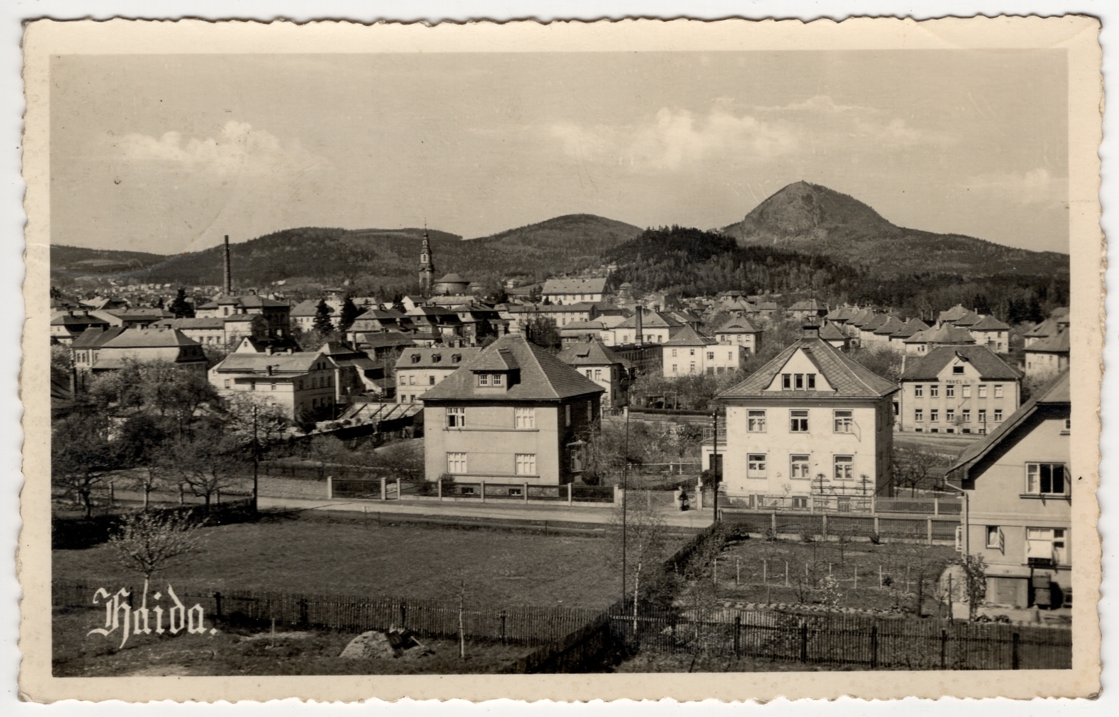 Stará Pohlednice HAIDA 3.12.1939 - Protektorát Nový bor