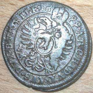 Stříbrná mince 1 krejcar 1699 Opole, Vzácnější kus ( kód 9 )
